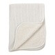 preview thumbnail 3 of 1, Saro Classic Cable Knit Sherpa Reversible Baby Blanket