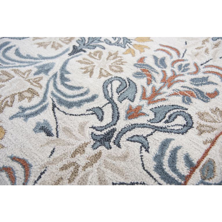 Lavish Collection Orange Floral Rug