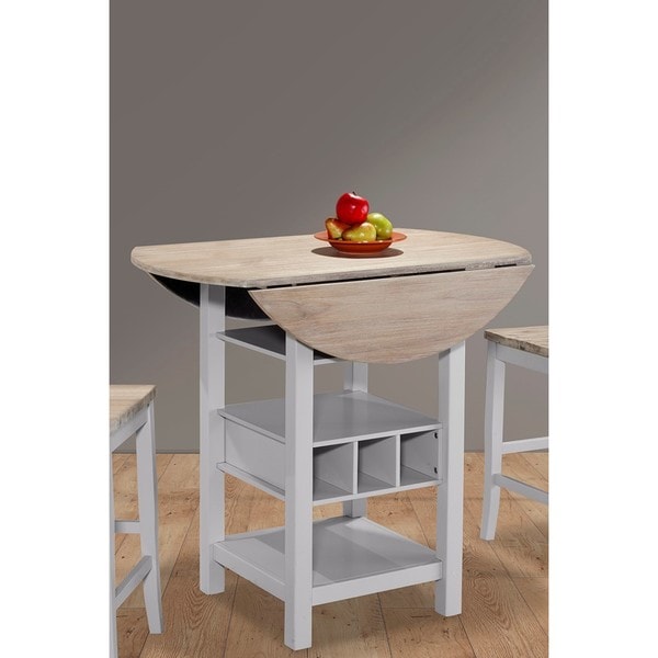Ridgewood Natural Wood Drop Leaf And Wine Rack Counter Table Ridgewood Natural Wood Drop Leaf And Wine Rack Counter Table Free Shipping Today 16180835