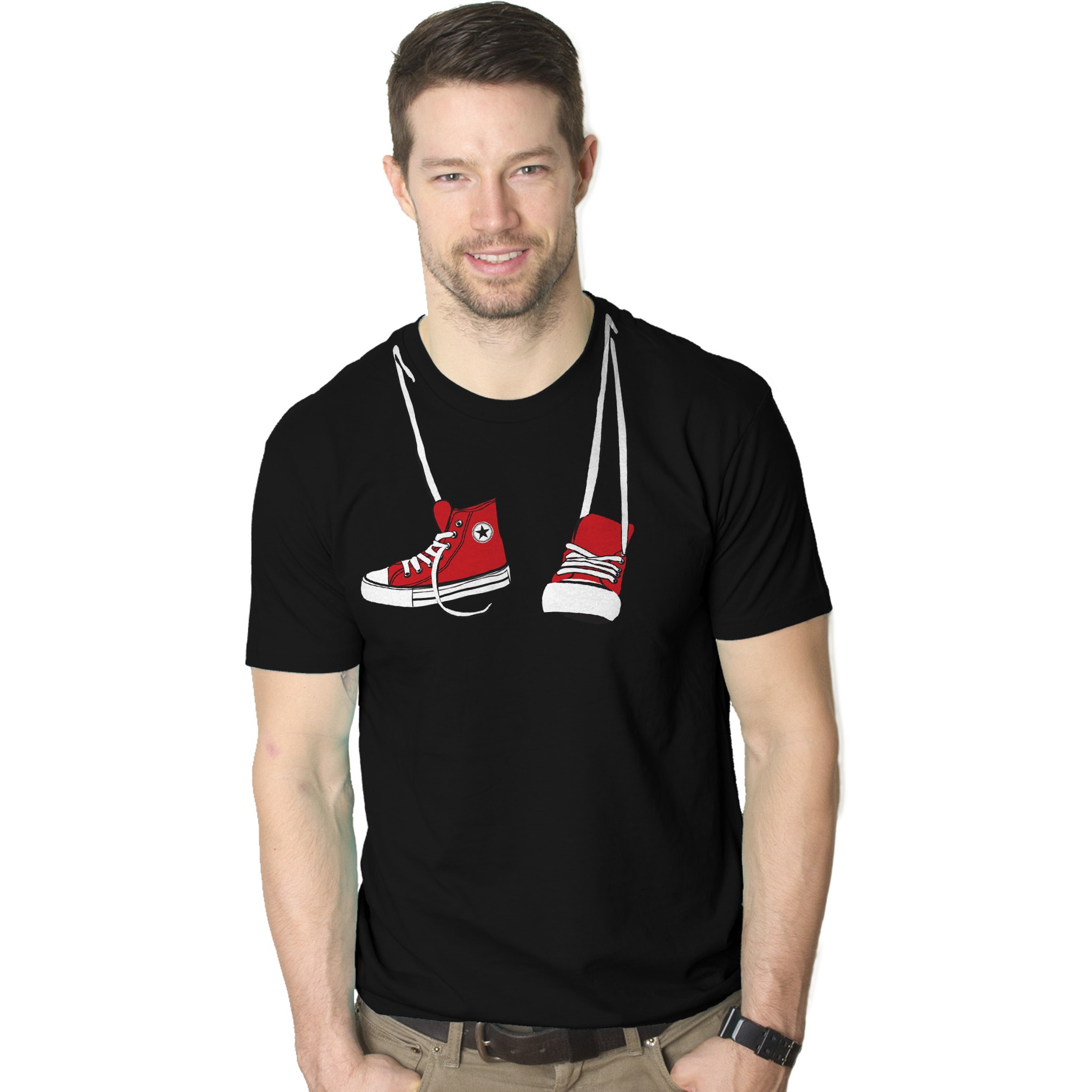 t shirt with converse around neck