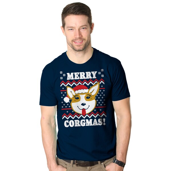 christmas corgi shirt