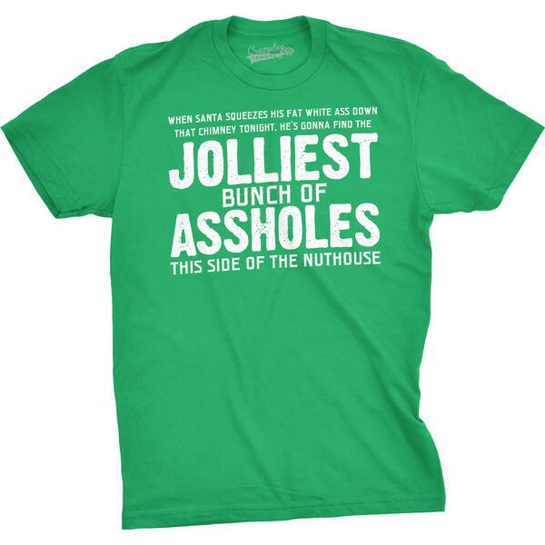 Jolliest Bunch of A-holes Funny Christmas Holiday Family T shirt ...