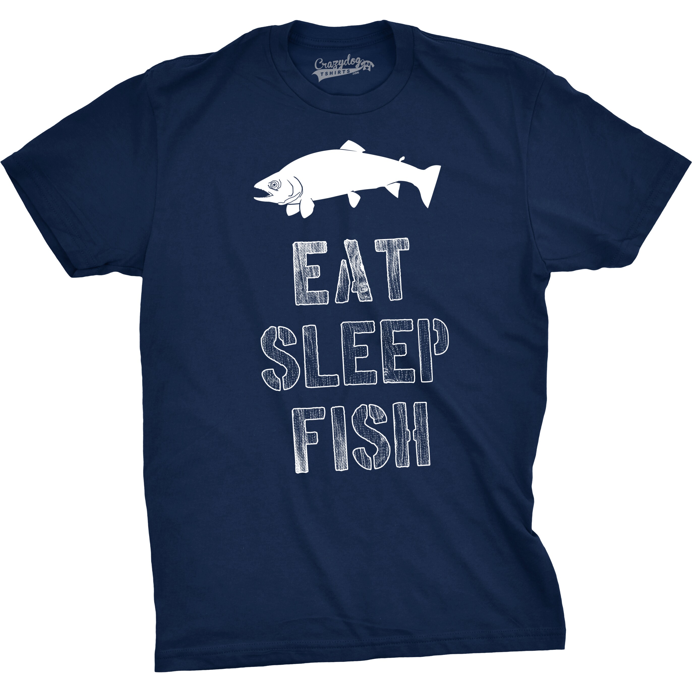 Shop Mens Eat Sleep Fish T Shirt Funny Vintage Fishing Outdoors Tee Overstock 16183329
