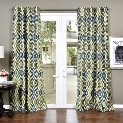 Buy Green Ikat Curtains Drapes Online At Overstock Our Best