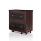 preview thumbnail 5 of 7, Rele Vintage Walnut 2-Drawer File Cabinet by Furniture of America