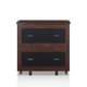 preview thumbnail 6 of 7, Rele Vintage Walnut 2-Drawer File Cabinet by Furniture of America