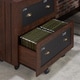 preview thumbnail 4 of 7, Rele Vintage Walnut 2-Drawer File Cabinet by Furniture of America
