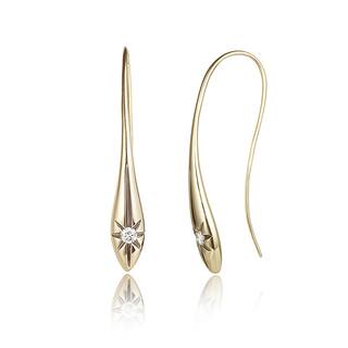 Ear Cuff Diamond Earrings Online At Our Best Diamond Drop Earrings In 14k Yellow Gold 0 20cts
