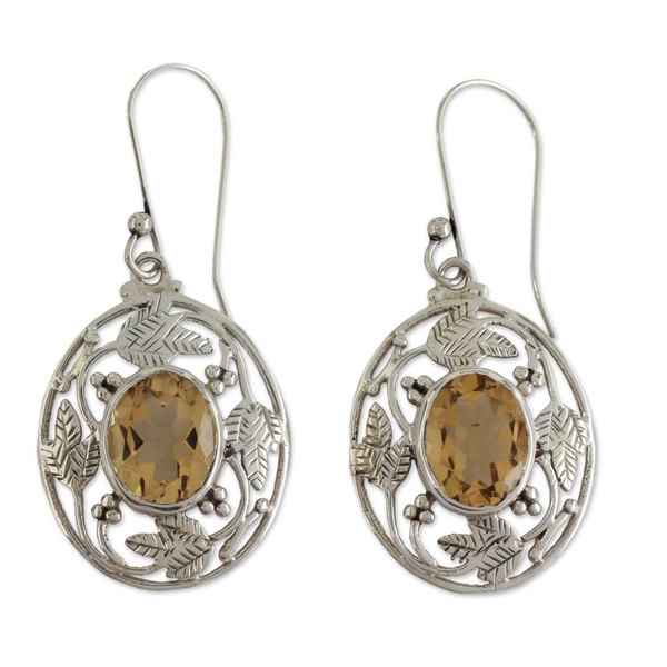 Citrine Dangle Earrings Sunshine Avatar India On Citrine Dangle Earrings X27 Sunshine