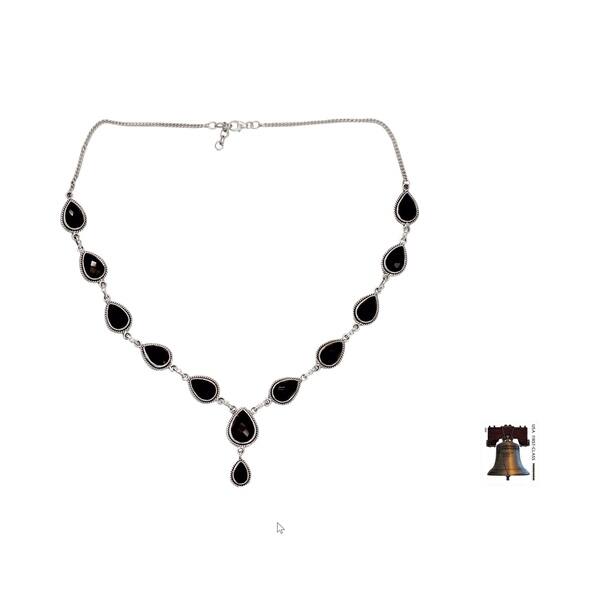Handmade Sterling Silver Y Necklace Divine Night India Handmade Sterling Silver Y Necklace