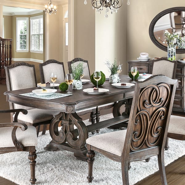 The Gray Barn Cornerways Rustic Brown Dining Table Overstock 16197345