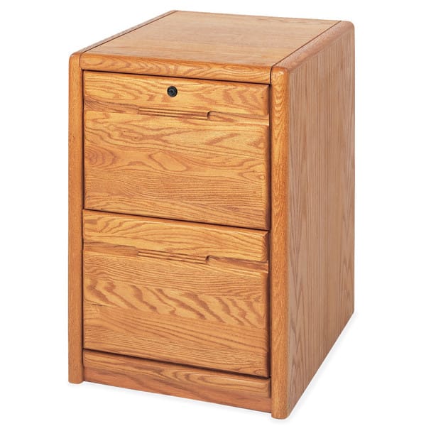 Shop Cardiff Brown Wood 2 Drawer File Cabinet Overstock 16197395