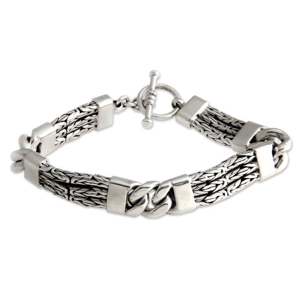 Handmade Men S Sterling Silver Braided Bracelet Two Halves Handmade Men X27 S Sterling Silver Braided Bracelet Two