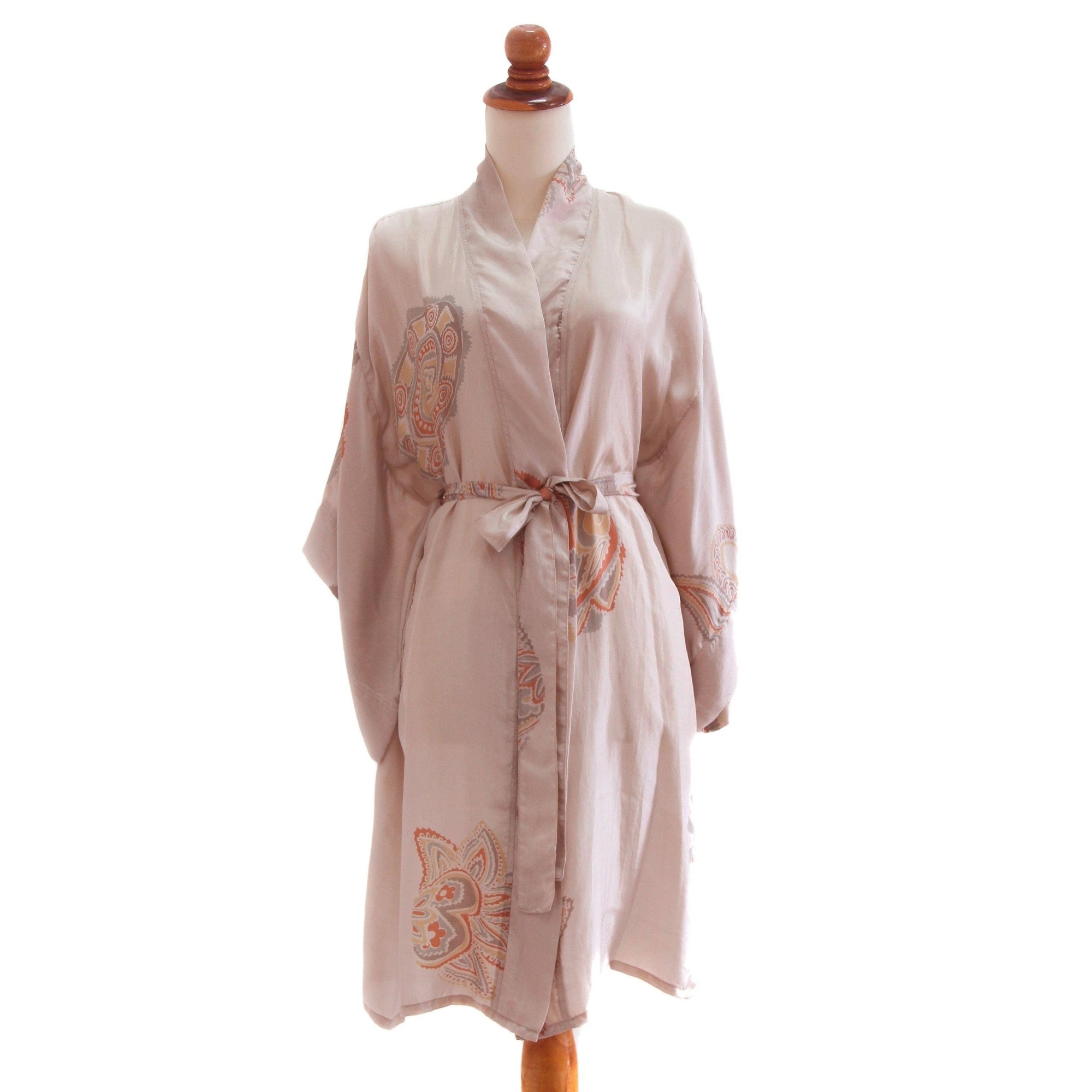 robe dress silk
