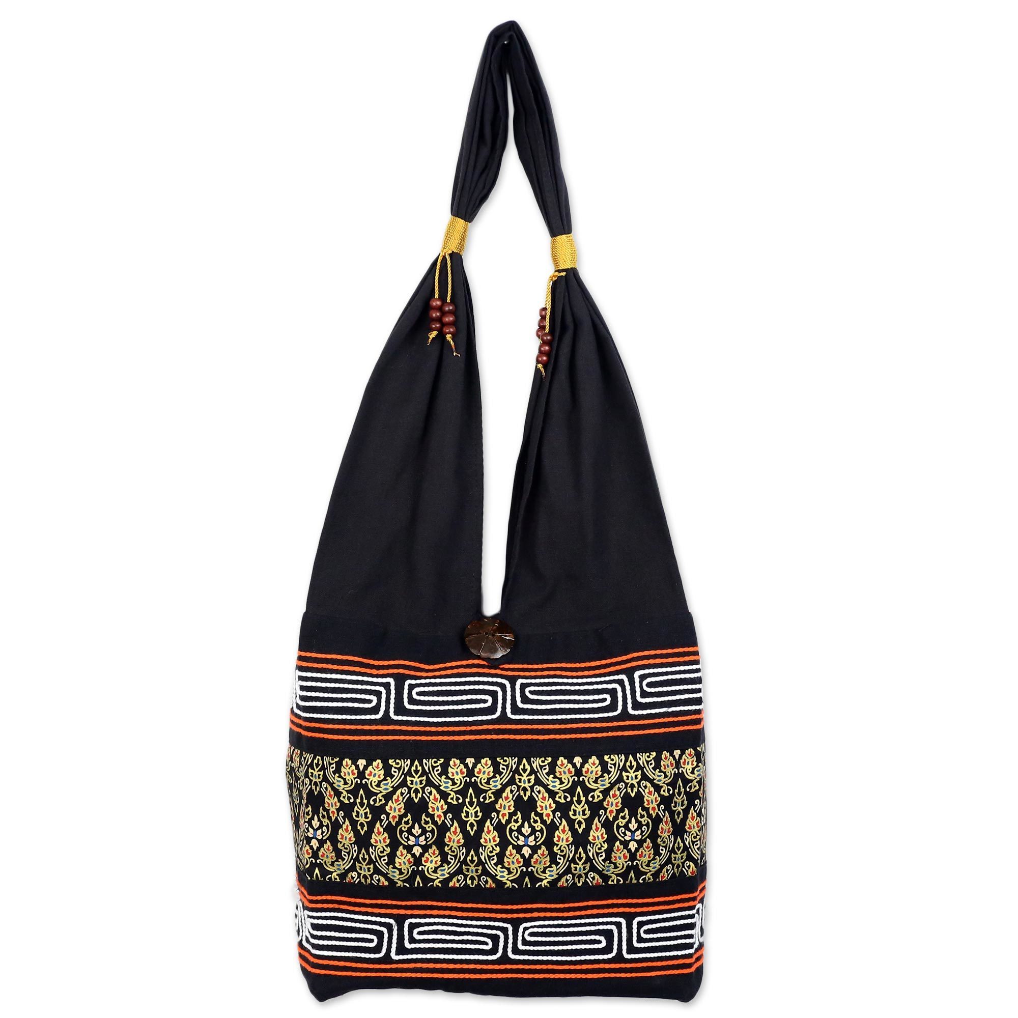 cotton shoulder bag