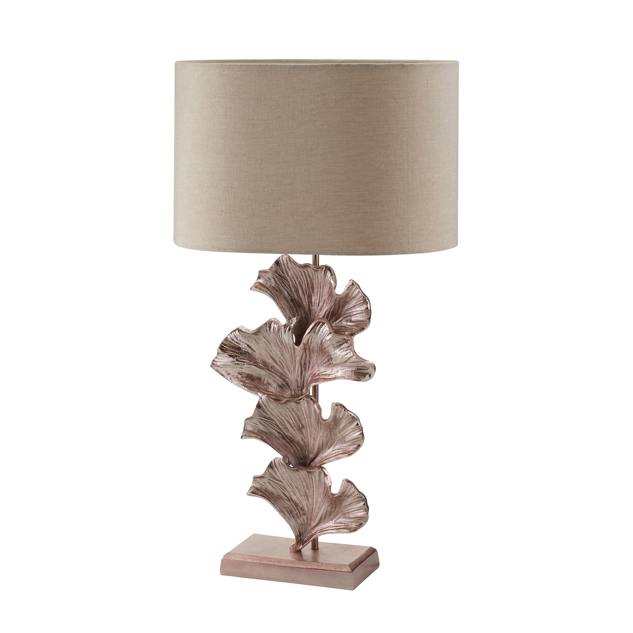 grey and rose gold lamp