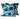 Embroidered Cushion Covers, 'Blue Dahlias'