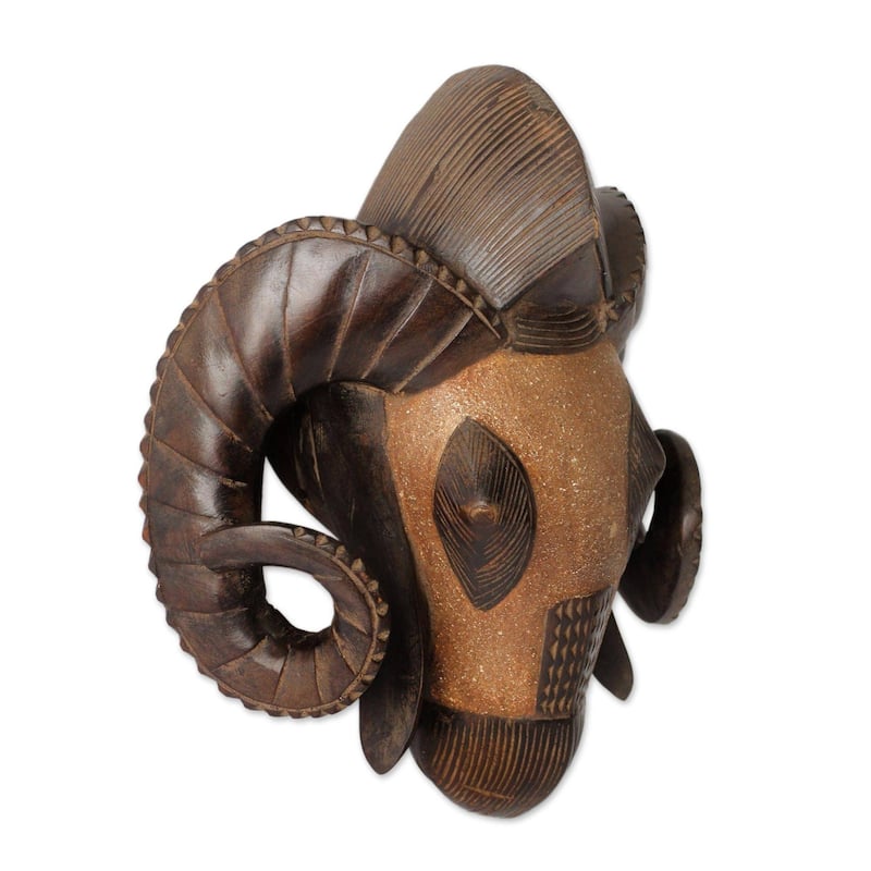 African Mask, 'Baule Ram' (Ghana)
