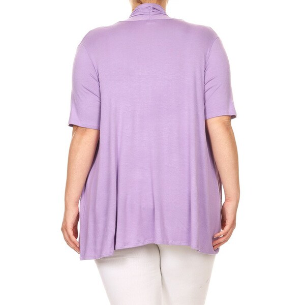 plus size lavender cardigan