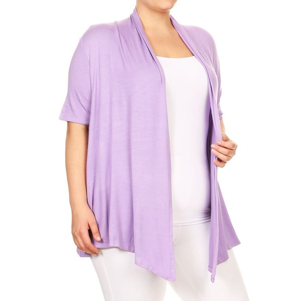 plus size lavender cardigan