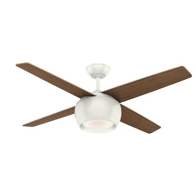 Casablanca 54" Valby Ceiling Fan with LED Light Kit and Wall Control - Fresh White