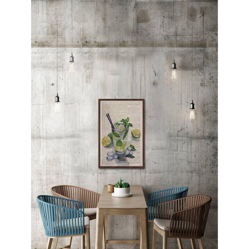 'Mint Mojito' Framed Painting Print