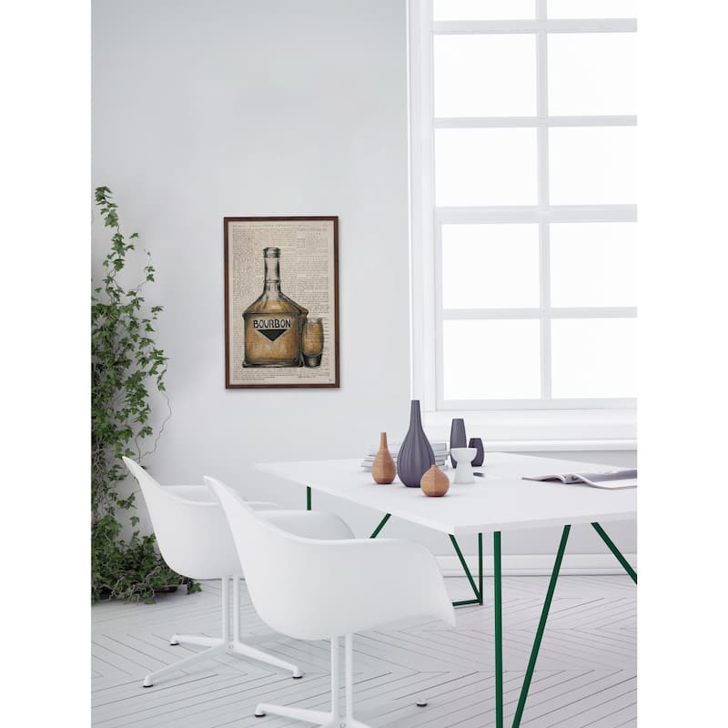 'Bourbon Poured' Framed Painting Print