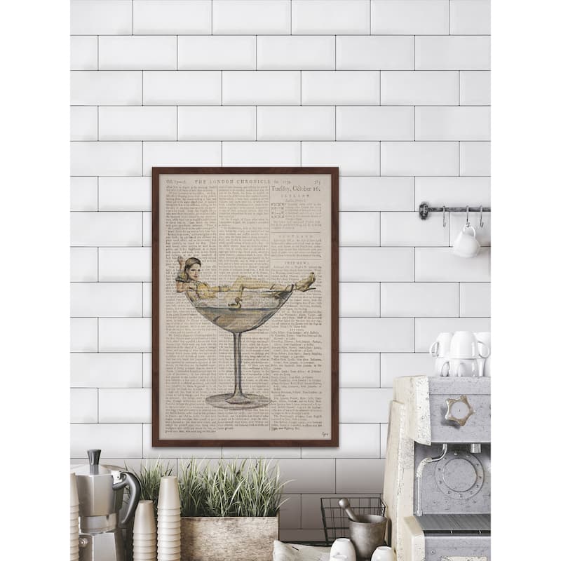 'Sexy Drink' Framed Painting Print