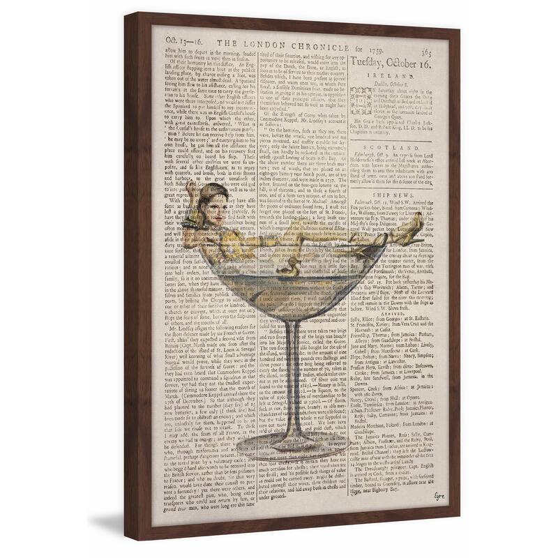 'Sexy Drink' Framed Painting Print