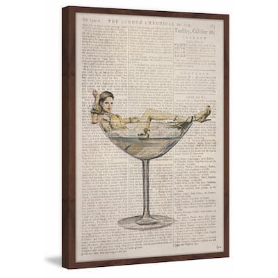 'Sexy Drink' Framed Painting Print
