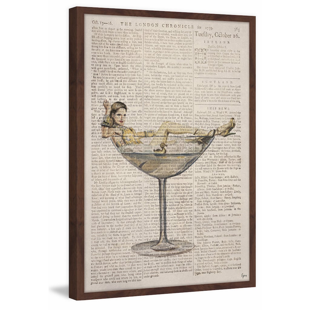 'Sexy Drink' Framed Painting Print