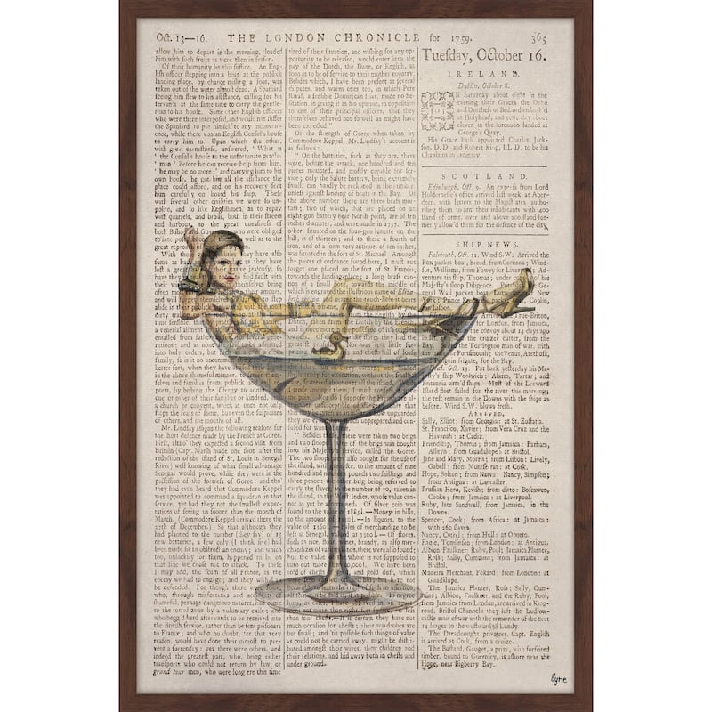 'Sexy Drink' Framed Painting Print