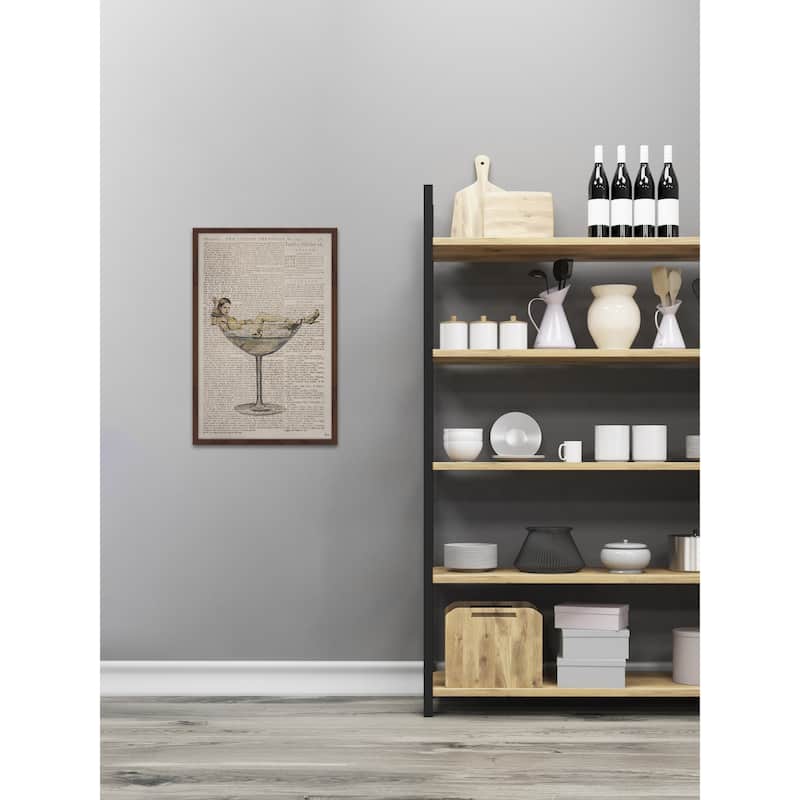 'Sexy Drink' Framed Painting Print