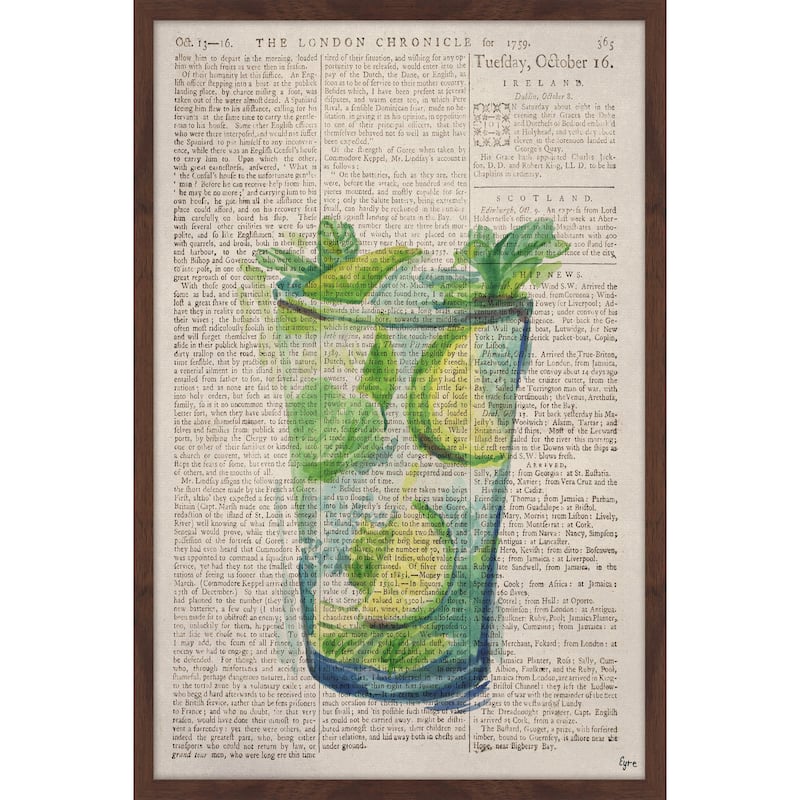 'Mojito on the Rocks' Framed Painting Print