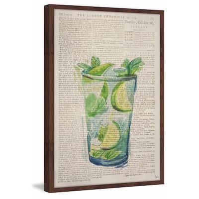 'Mojito on the Rocks' Framed Painting Print