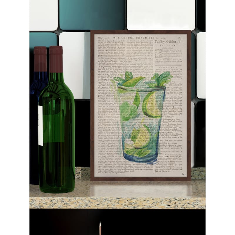 'Mojito on the Rocks' Framed Painting Print