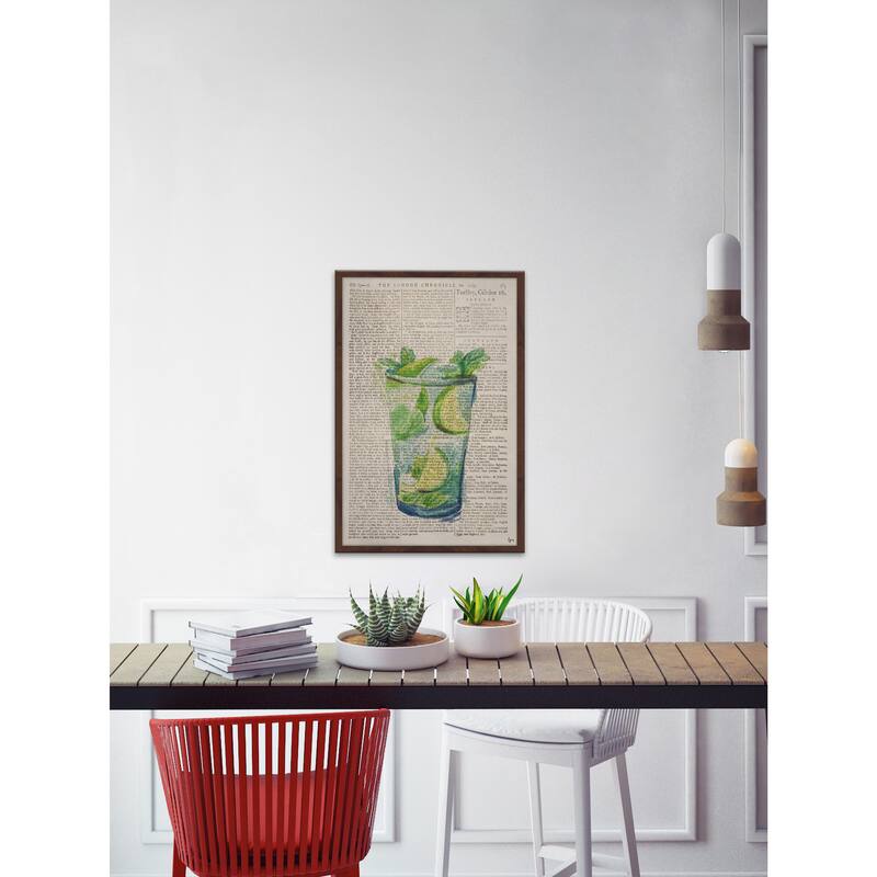 'Mojito on the Rocks' Framed Painting Print