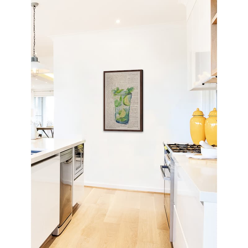 'Mojito on the Rocks' Framed Painting Print