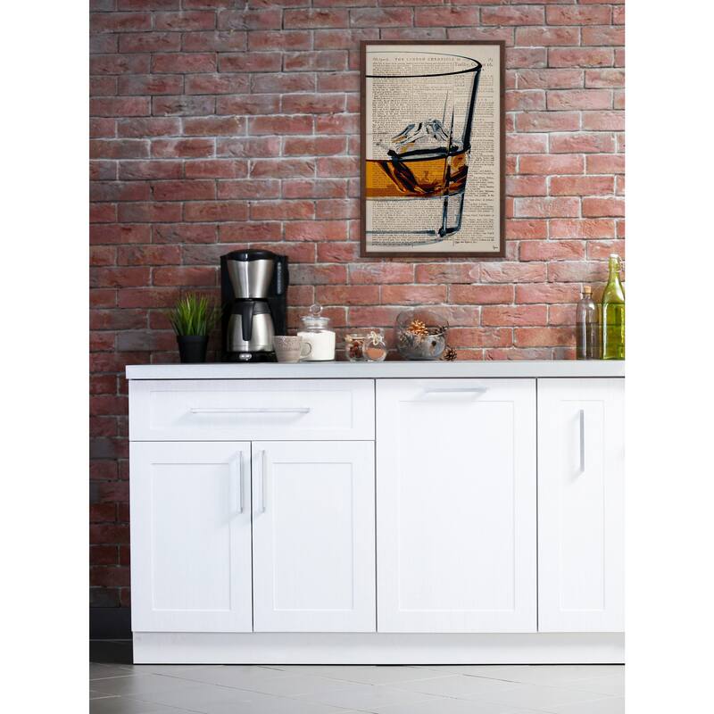 'One Cube' Framed Painting Print