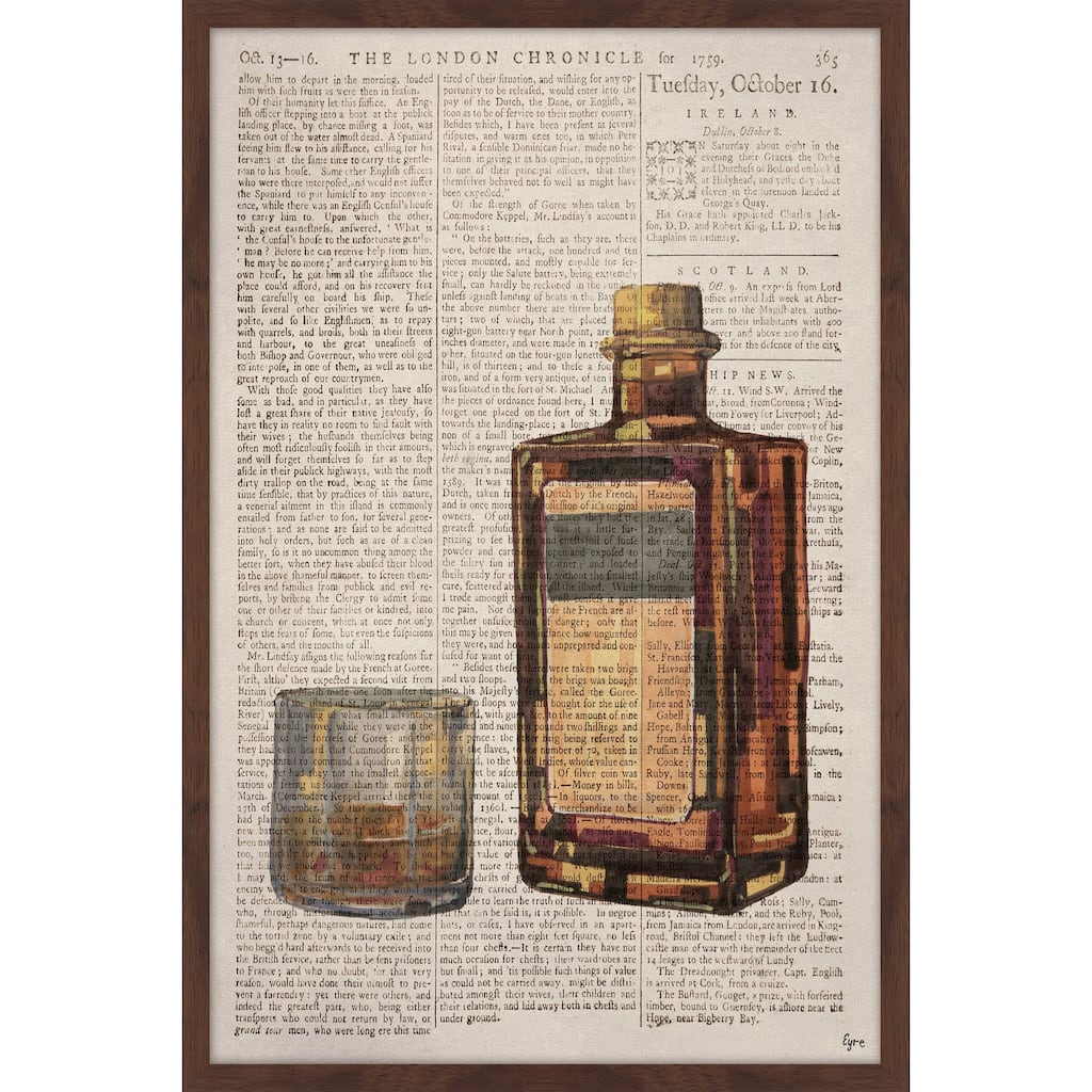 'Bourbon Temptation' Framed Painting Print