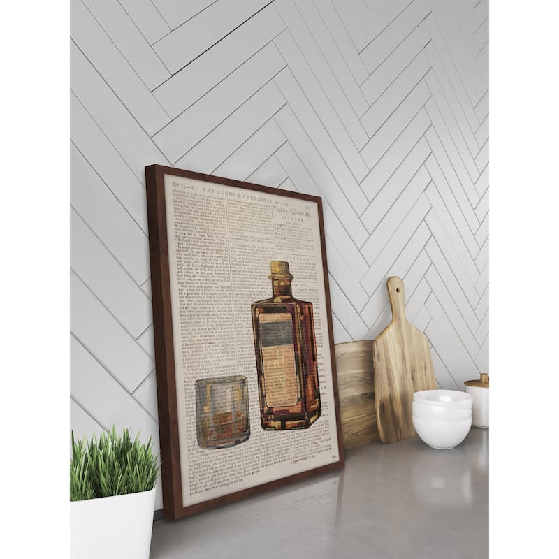 'Bourbon Temptation' Framed Painting Print