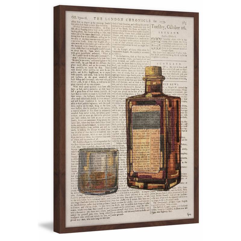 'Bourbon Temptation' Framed Painting Print
