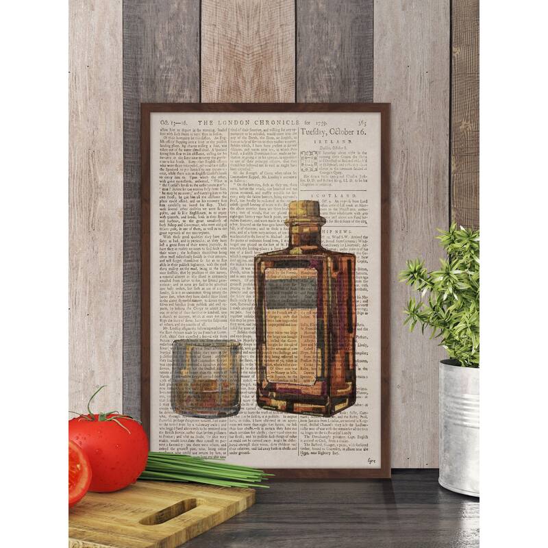 'Bourbon Temptation' Framed Painting Print