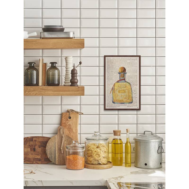 'Golden Tequila' Framed Painting Print