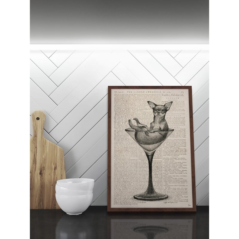 'Drink Me' Framed Painting Print