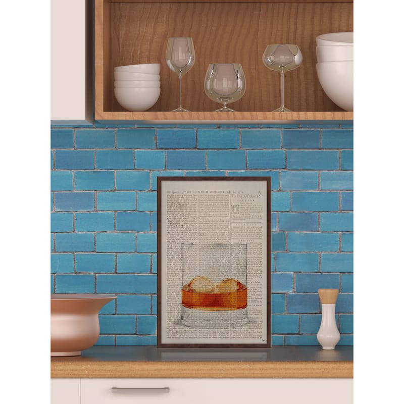 'Scotch on the Rocks II' Framed Painting Print
