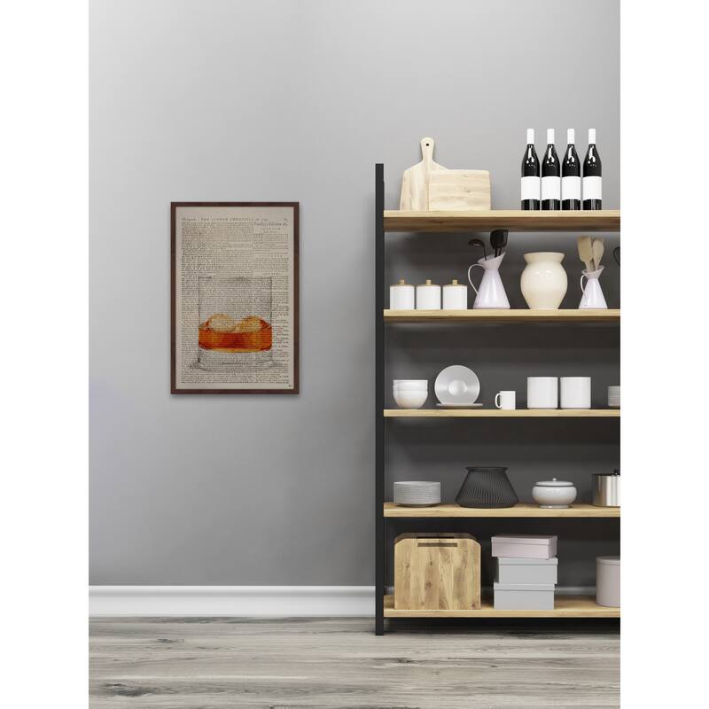 'Scotch on the Rocks II' Framed Painting Print