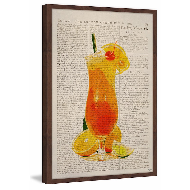 'Negroni' Framed Painting Print