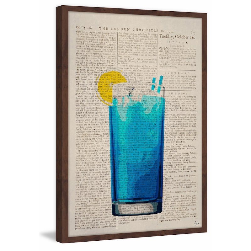 'Blue Lagoon' Framed Painting Print