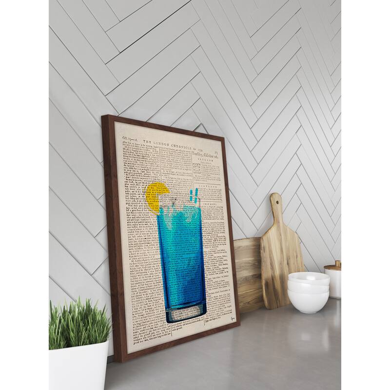 'Blue Lagoon' Framed Painting Print